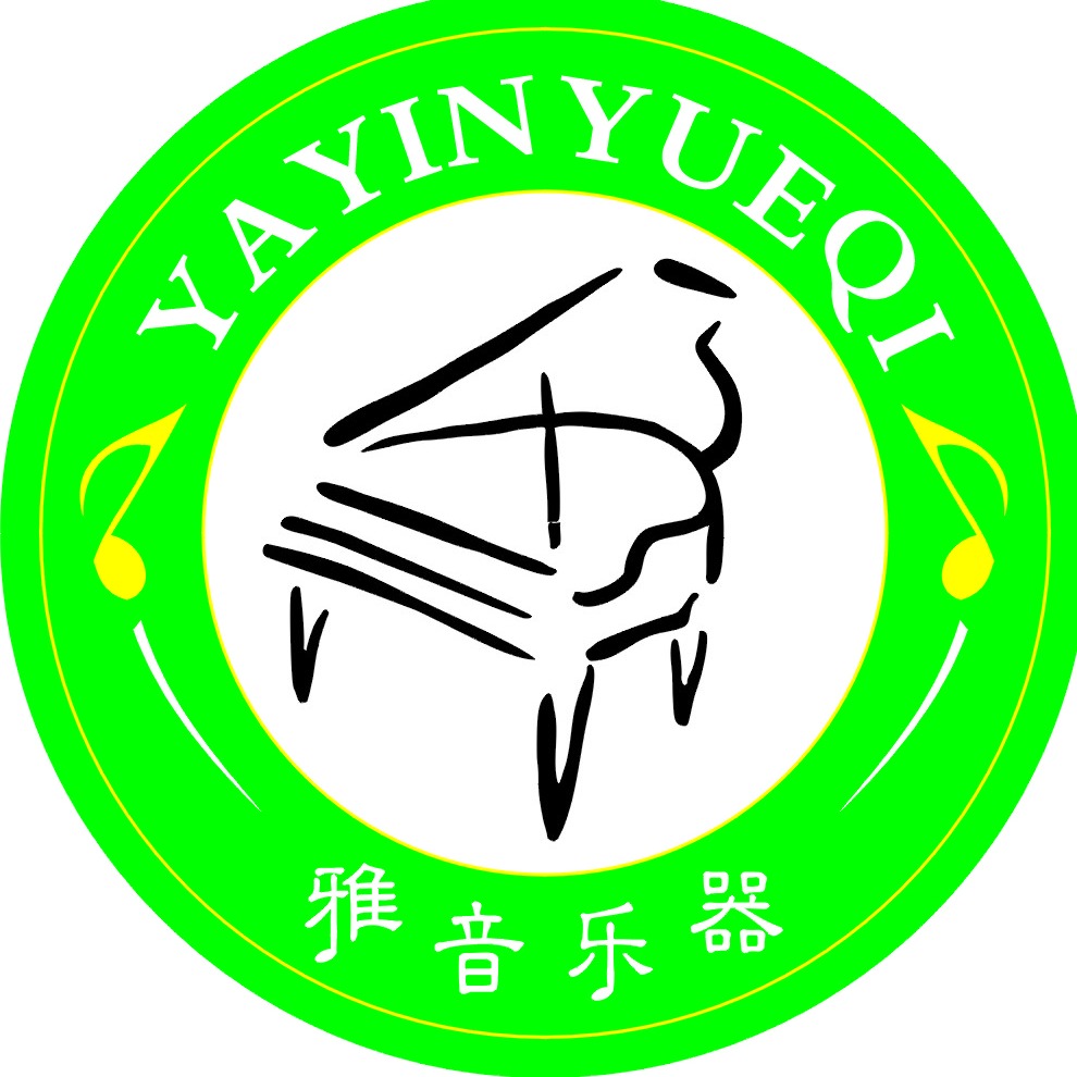 三角钢琴logo设计图片